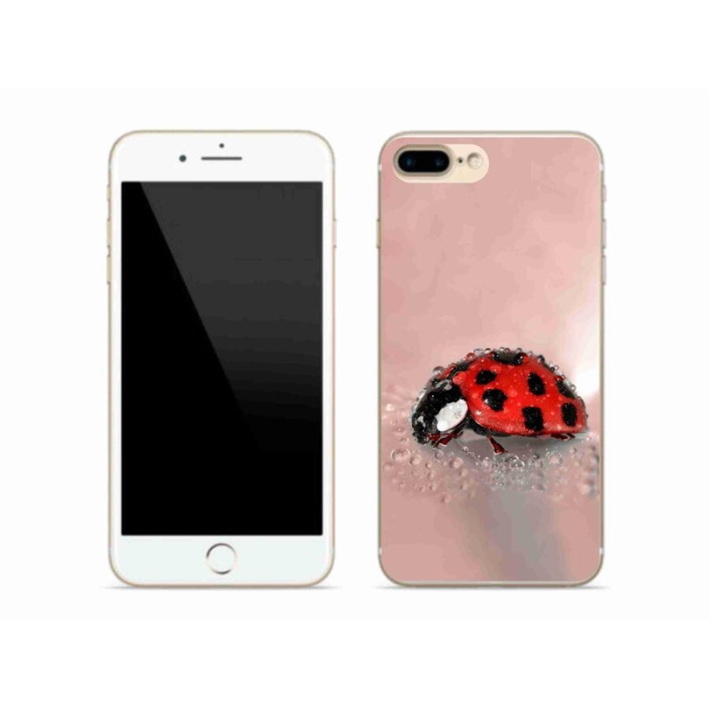 Gelový kryt mmCase na mobil iPhone 8 Plus - beruška