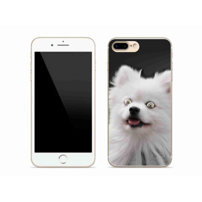 Gelový kryt mmCase na mobil iPhone 8 Plus - bílý špic