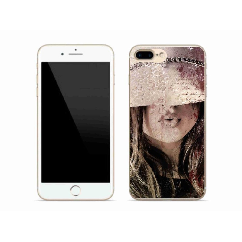 Gelový kryt mmCase na mobil iPhone 8 Plus - dívka