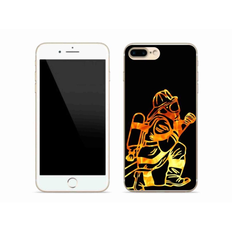 Gelový kryt mmCase na mobil iPhone 8 Plus - hasič 1