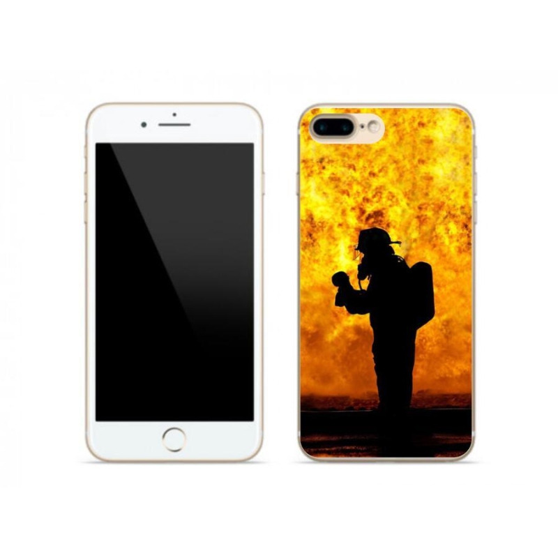 Gelový kryt mmCase na mobil iPhone 8 Plus - hasič