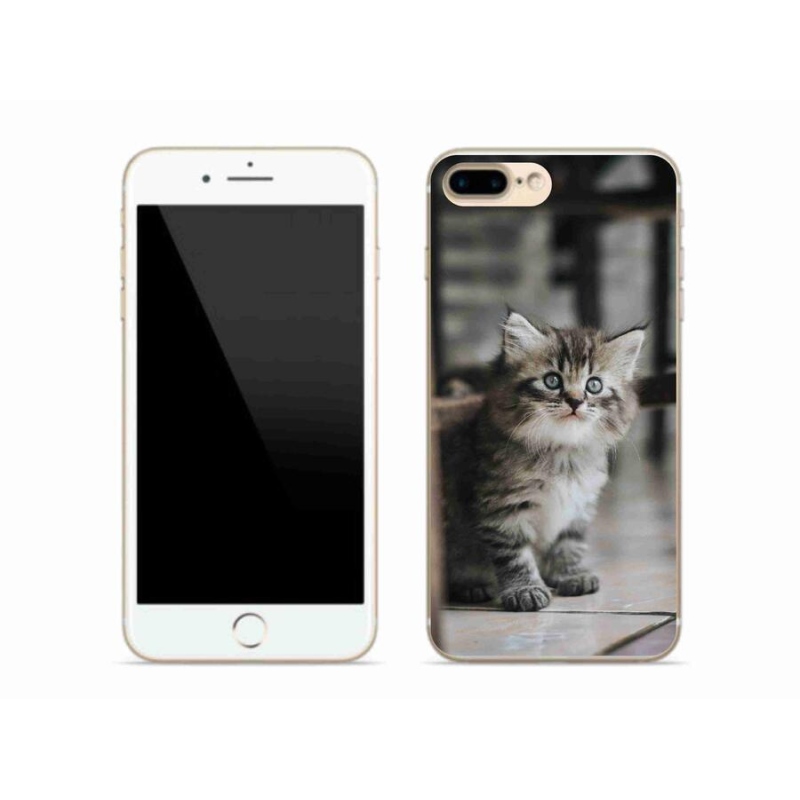 Gelový kryt mmCase na mobil iPhone 8 Plus - koťátko