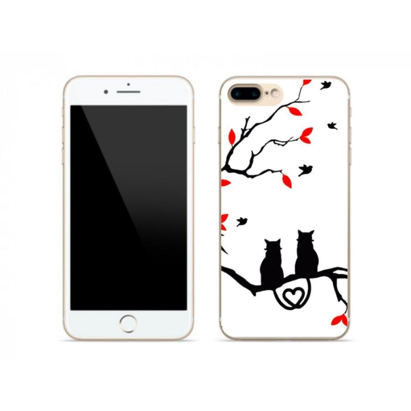 Gelový kryt mmCase na mobil iPhone 8 Plus - kočičí láska