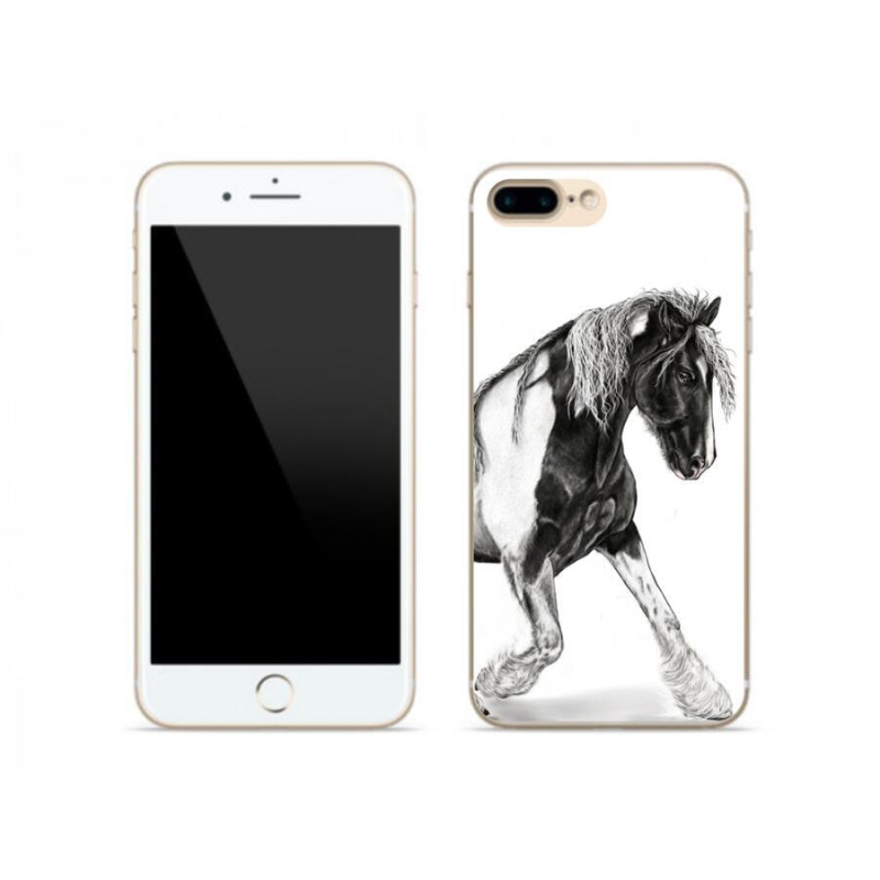 Gelový kryt mmCase na mobil iPhone 8 Plus - kůň