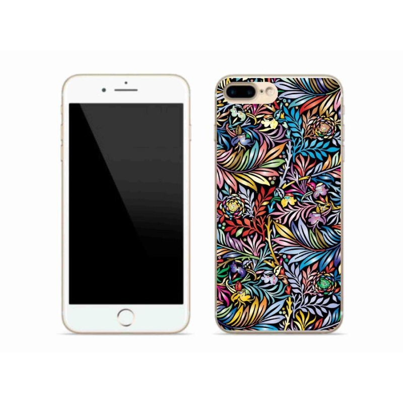 Gelový kryt mmCase na mobil iPhone 8 Plus - květiny 5