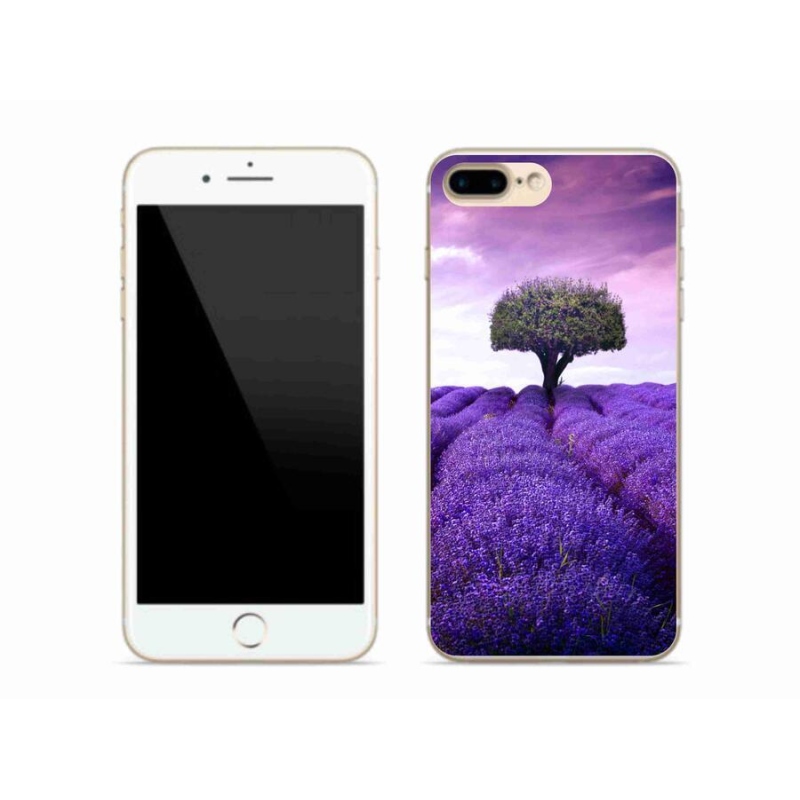 Gelový kryt mmCase na mobil iPhone 8 Plus - levandulová louka