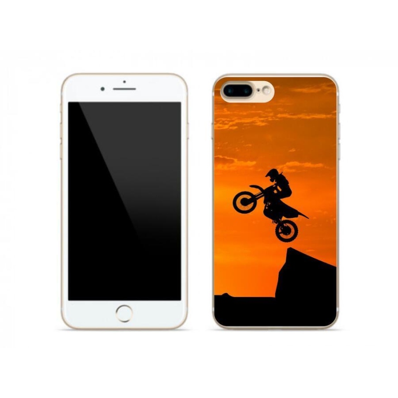 Gelový kryt mmCase na mobil iPhone 8 Plus - motocross