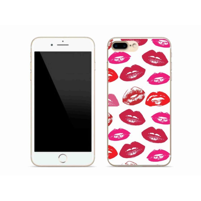 Gelový kryt mmCase na mobil iPhone 8 Plus - rty