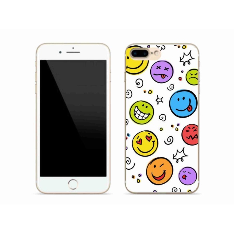 Gelový kryt mmCase na mobil iPhone 8 Plus - smajlíci