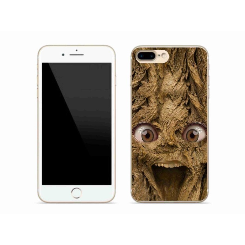 Gelový kryt mmCase na mobil iPhone 8 Plus - veselý strom s očima