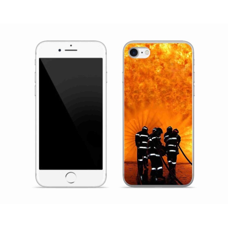 Gelový kryt mmCase na mobil iPhone 8 - požár
