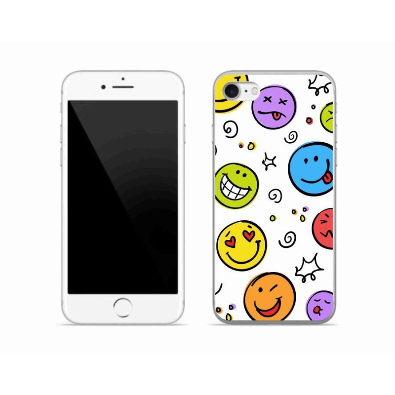 Gelový kryt mmCase na mobil iPhone 8 - smajlíci