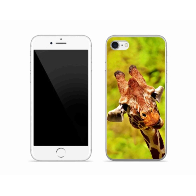 Gelový kryt mmCase na mobil iPhone 8 - žirafa
