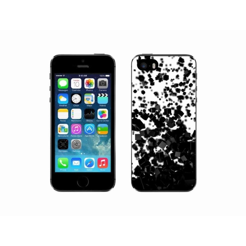 Gelový kryt mmCase na mobil iPhone SE (2016) - abstraktní vzor 1