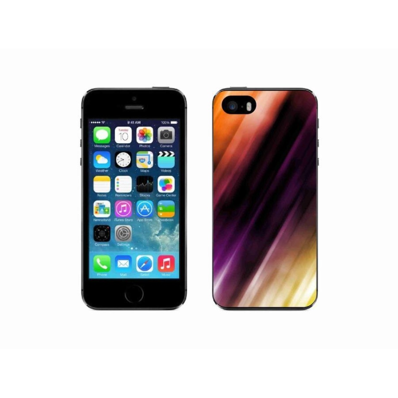 Gelový kryt mmCase na mobil iPhone SE (2016) - abstraktní vzor 5