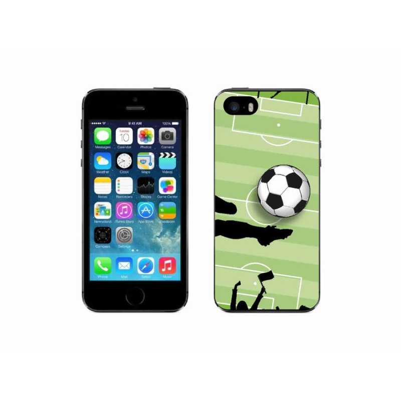 Gelový kryt mmCase na mobil iPhone SE (2016) - fotbal 3