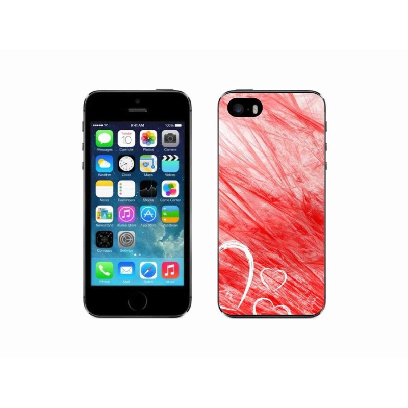 Gelový kryt mmCase na mobil iPhone SE (2016) - heart