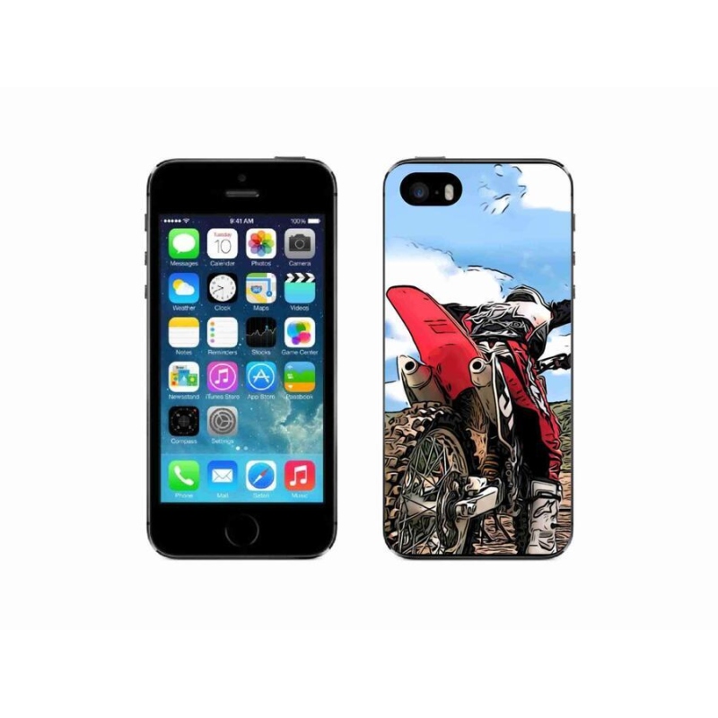 Gelový kryt mmCase na mobil iPhone SE (2016) - moto