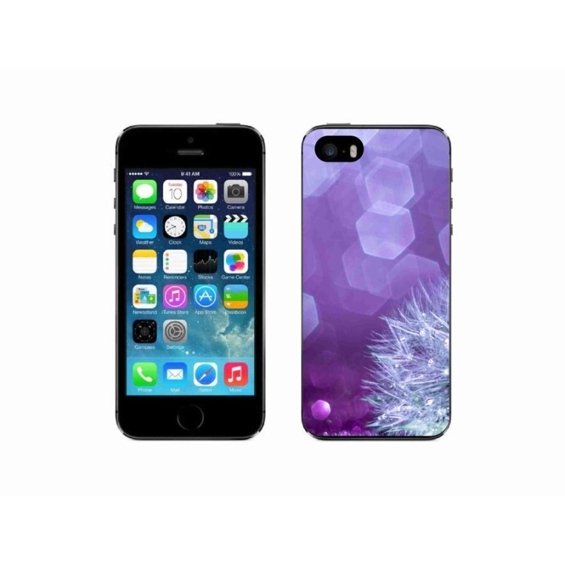 Gelový kryt mmCase na mobil iPhone SE (2016) - odkvetlá pampeliška 2