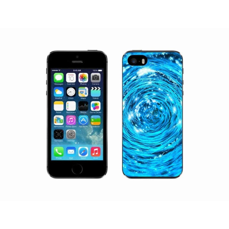 Gelový kryt mmCase na mobil iPhone SE (2016) - vodní vír