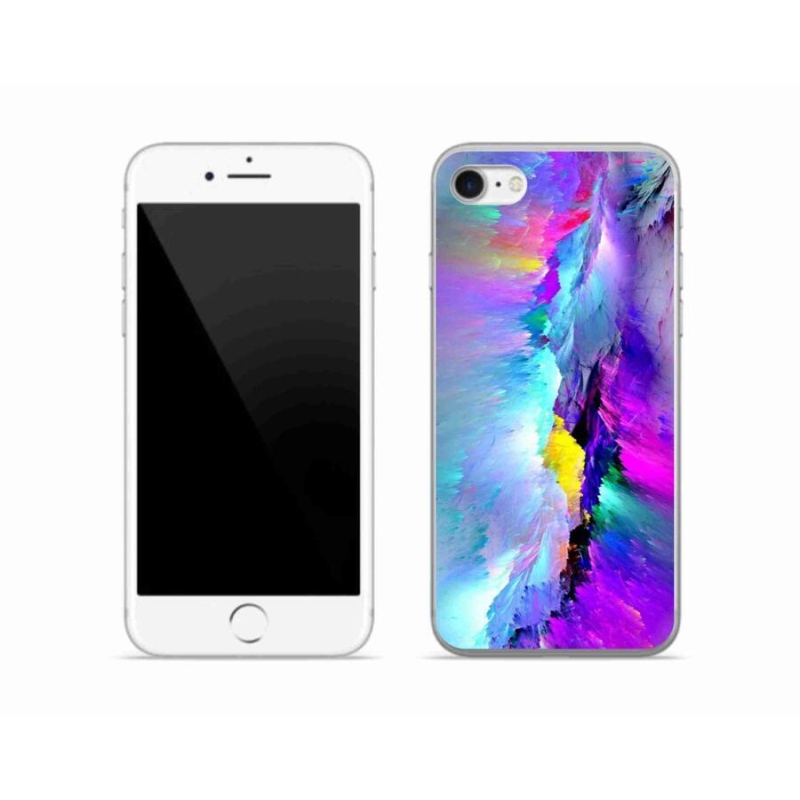Gelový kryt mmCase na mobil iPhone SE (2020) - abstrakt