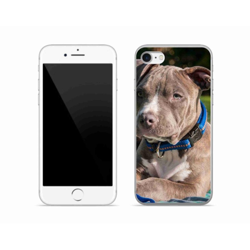 Gelový kryt mmCase na mobil iPhone SE (2020) - pitbull