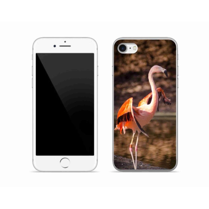 Gelový kryt mmCase na mobil iPhone SE (2020) - plameňák 2