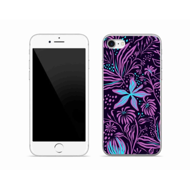 Gelový kryt mmCase na mobil iPhone SE (2022) - květiny 2