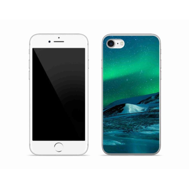 Gelový kryt mmCase na mobil iPhone SE (2022) - polární záře