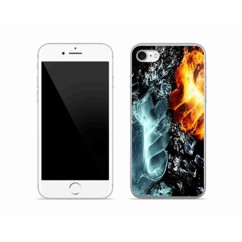 Gelový kryt mmCase na mobil iPhone SE (2022) - voda a oheň