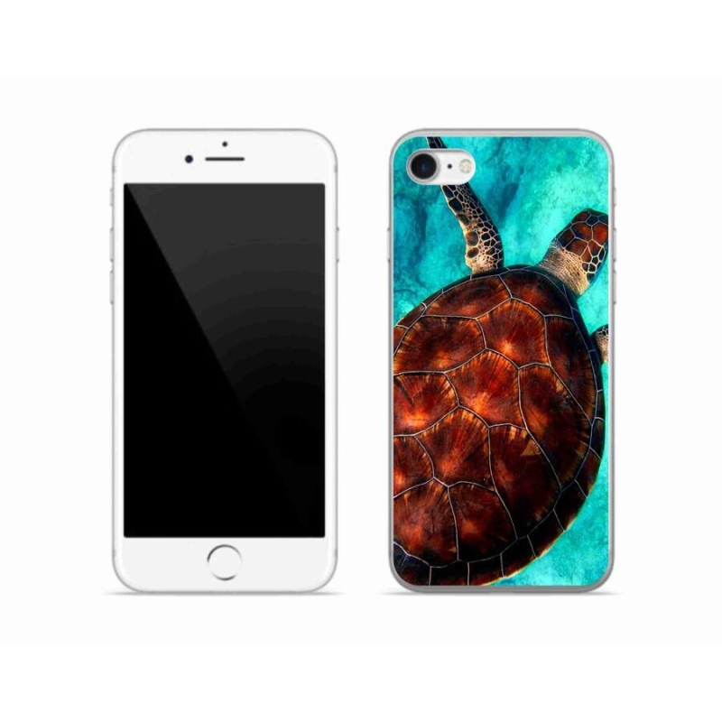 Gelový kryt mmCase na mobil iPhone SE (2022) - želva