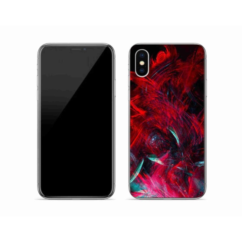 Gelový kryt mmCase na mobil iPhone X - abstrakt 16