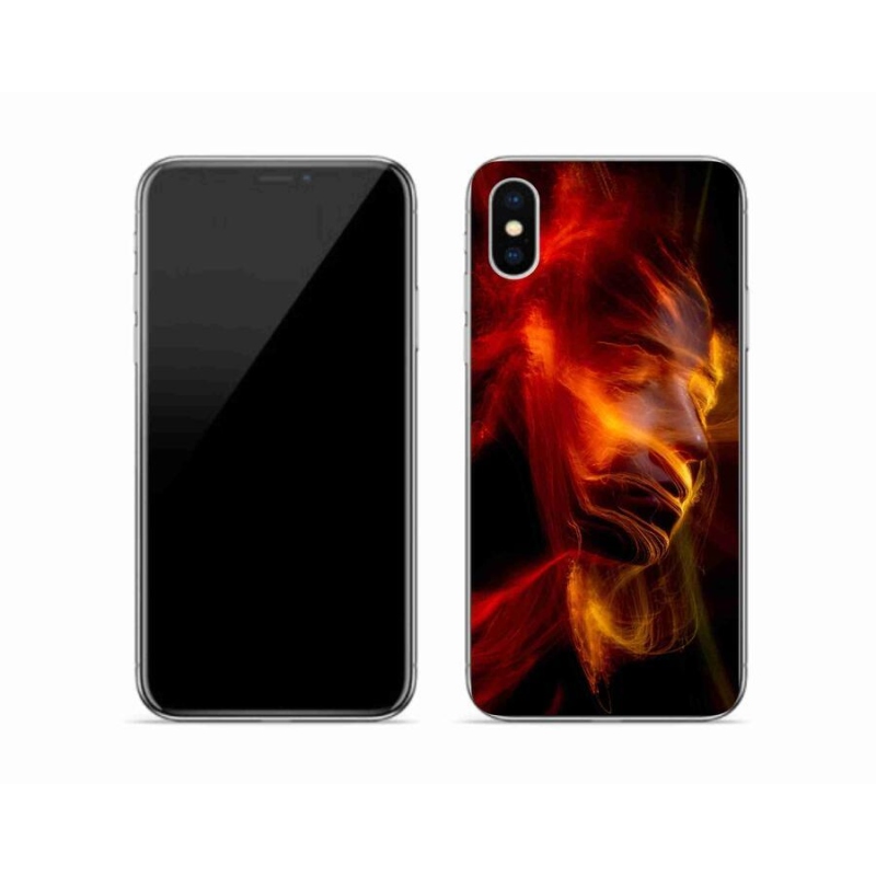 Gelový kryt mmCase na mobil iPhone X - abstrakt 18