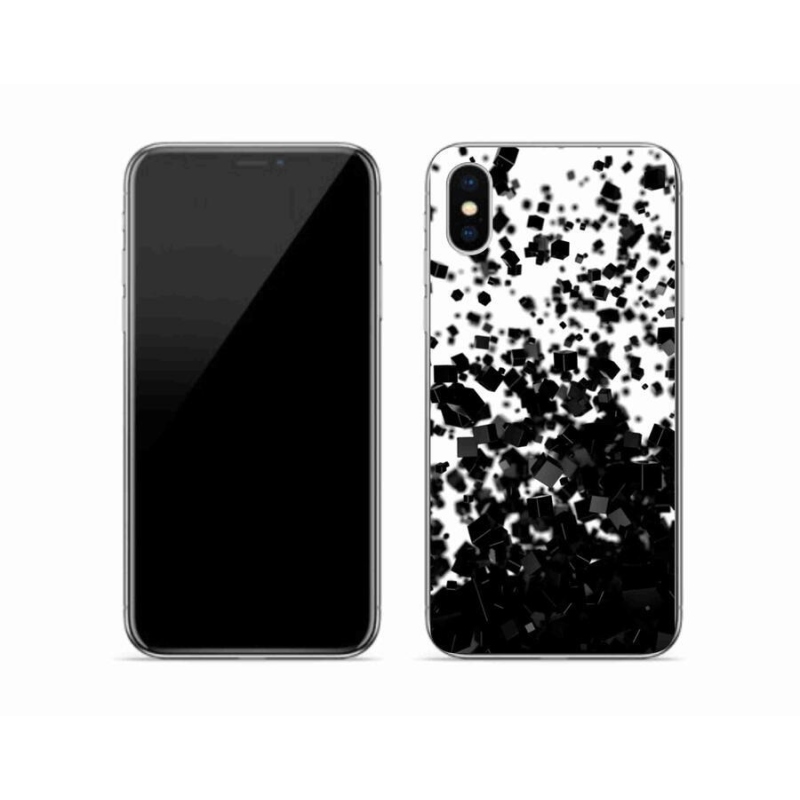 Gelový kryt mmCase na mobil iPhone X - abstraktní vzor 1