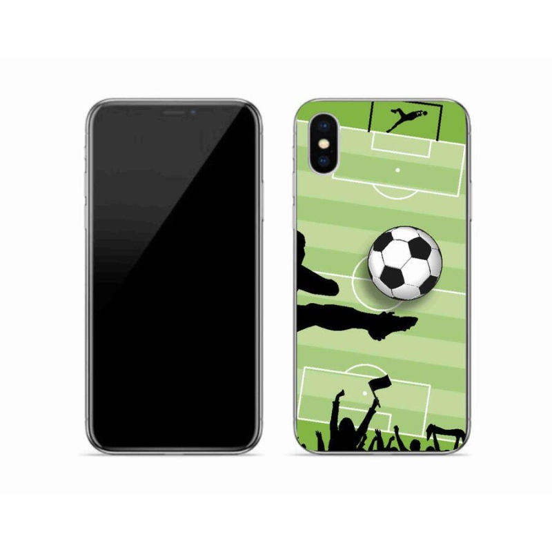 Gelový kryt mmCase na mobil iPhone X - fotbal 3