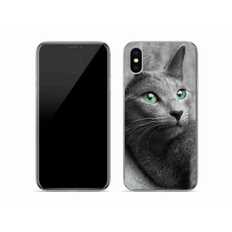Gelový kryt mmCase na mobil iPhone X - kočka 2