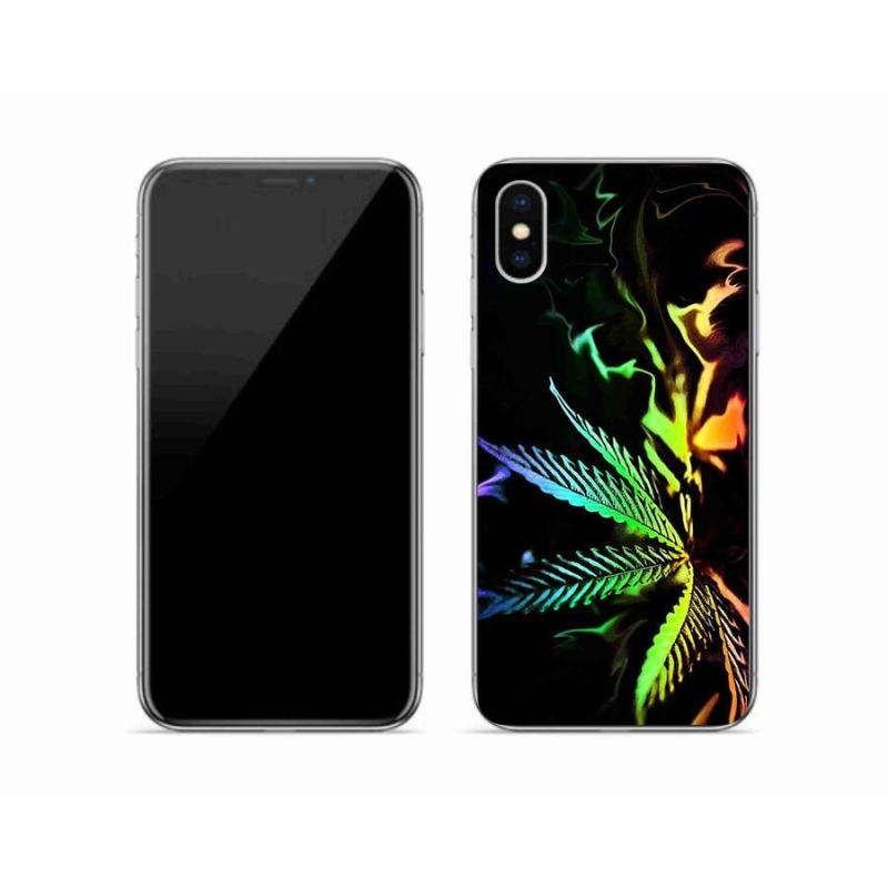 Gelový kryt mmCase na mobil iPhone X - konopí 2