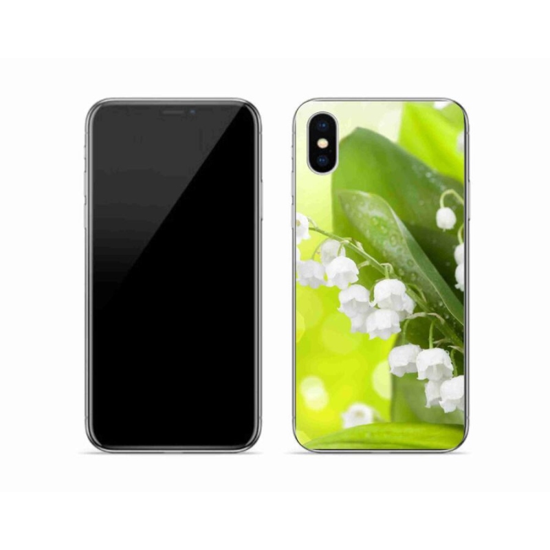Gelový kryt mmCase na mobil iPhone X - konvalinka