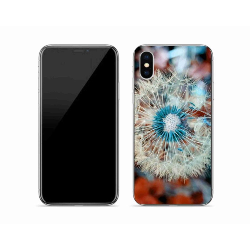 Gelový kryt mmCase na mobil iPhone X - odkvetlá pampeliška 1