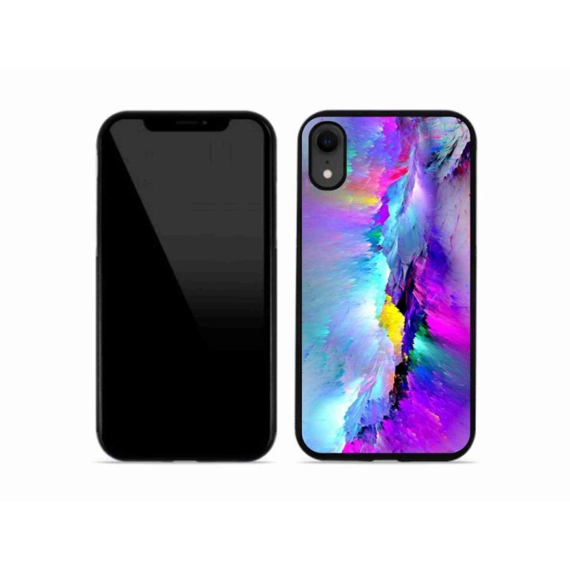 Gelový kryt mmCase na mobil iPhone XR - abstrakt