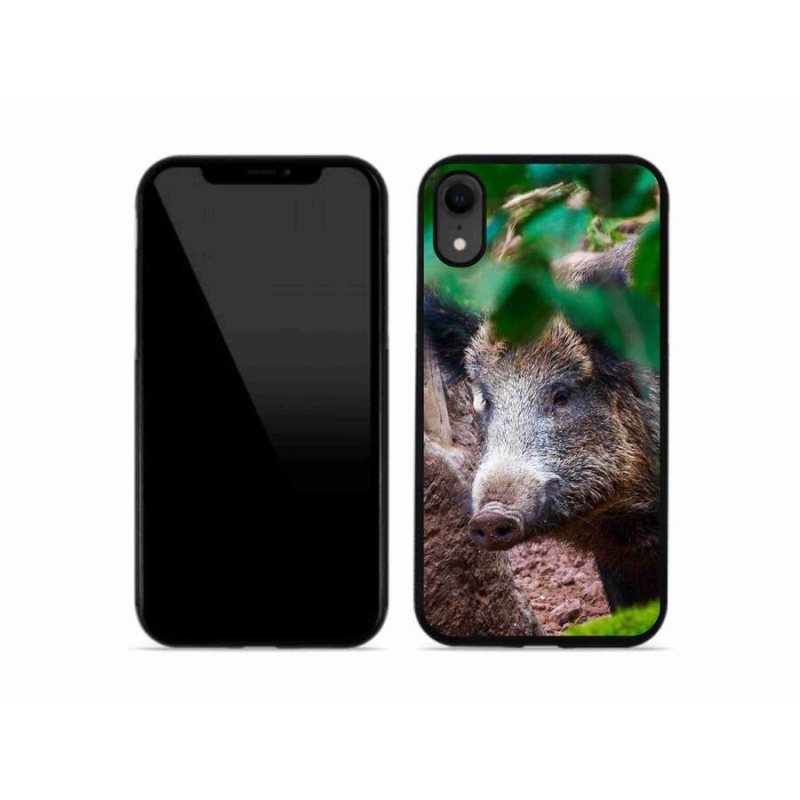 Gelový kryt mmCase na mobil iPhone XR - divoké prase