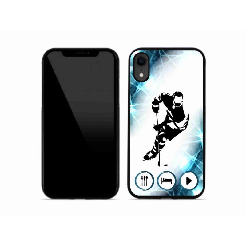 Gelový kryt mmCase na mobil iPhone XR - hokej 1