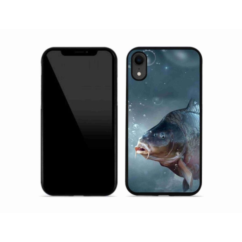 Gelový kryt mmCase na mobil iPhone XR - kapr a bublinky