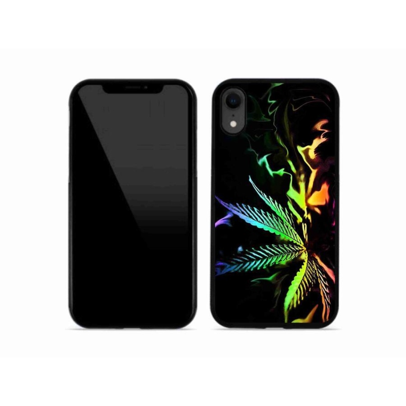 Gelový kryt mmCase na mobil iPhone XR - konopí 2