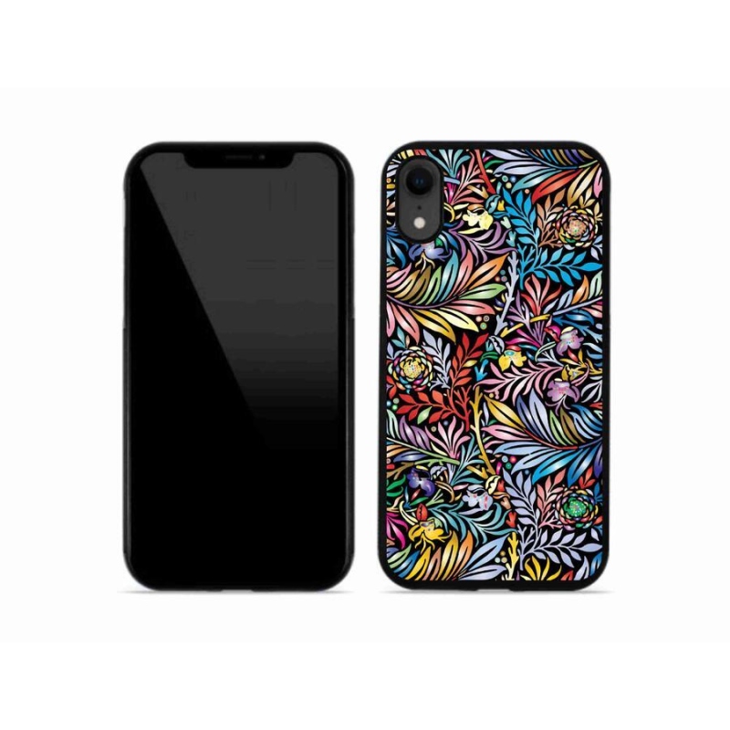 Gelový kryt mmCase na mobil iPhone XR - květiny 5