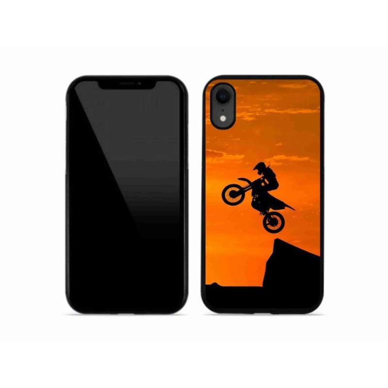 Gelový kryt mmCase na mobil iPhone XR - motocross