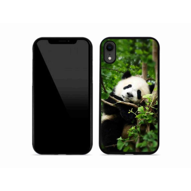 Gelový kryt mmCase na mobil iPhone XR - panda