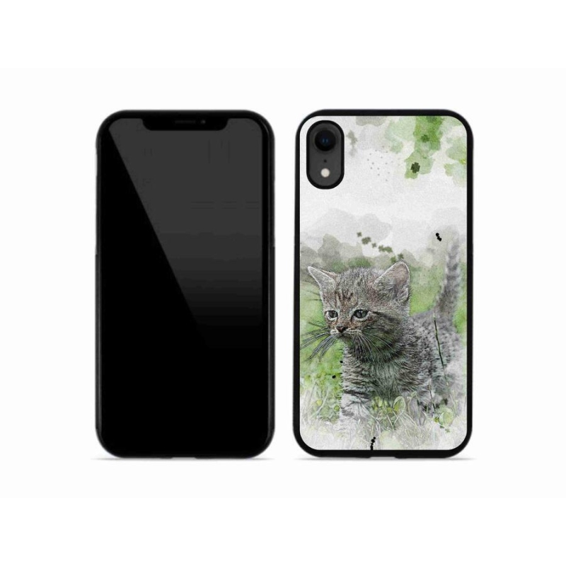 Gelový kryt mmCase na mobil iPhone XR - roztomilé kotě 1