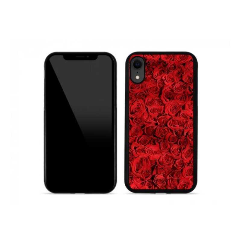 Gelový kryt mmCase na mobil iPhone XR - růže
