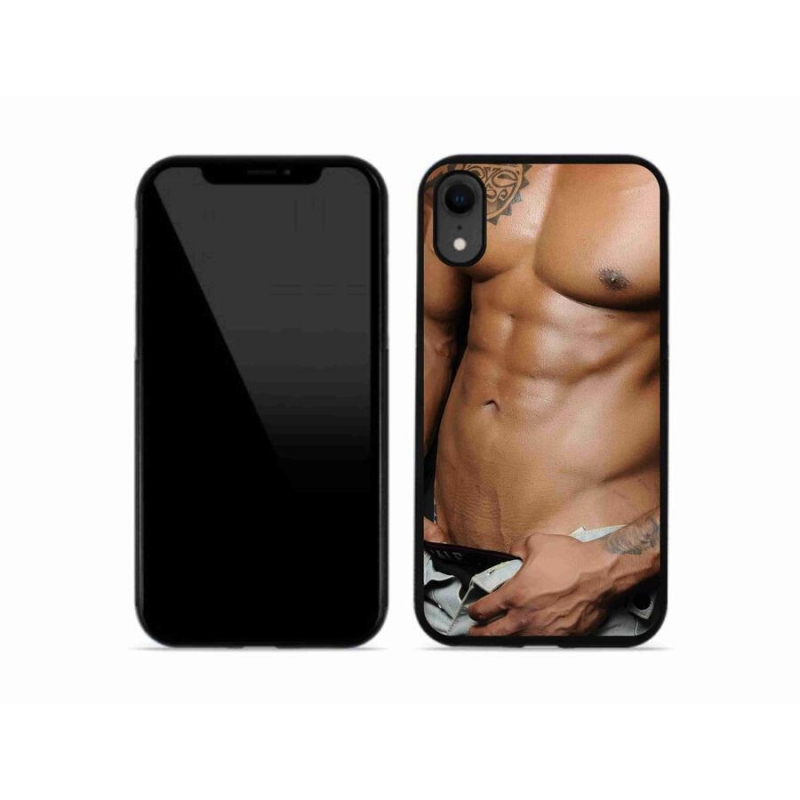 Gelový kryt mmCase na mobil iPhone XR - sexy muž